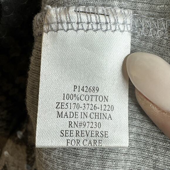 Vintage Almost Famous Sequin Tank Top Gray Y2K Womens XL Aztec Boho Ribbed Party - Picture 9 of 10